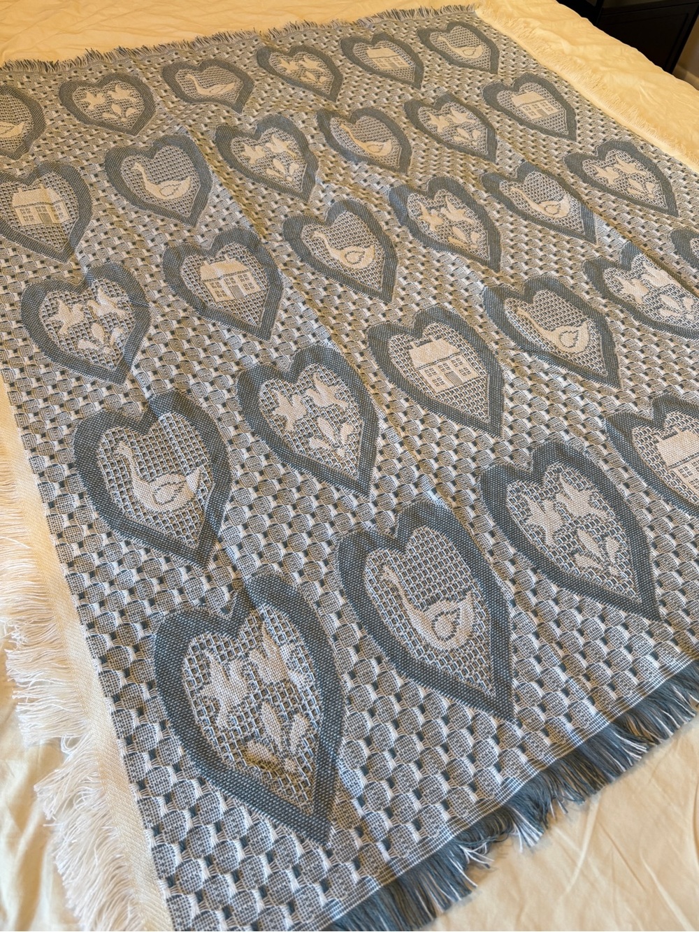 Vintage Chatham Woven Blanket